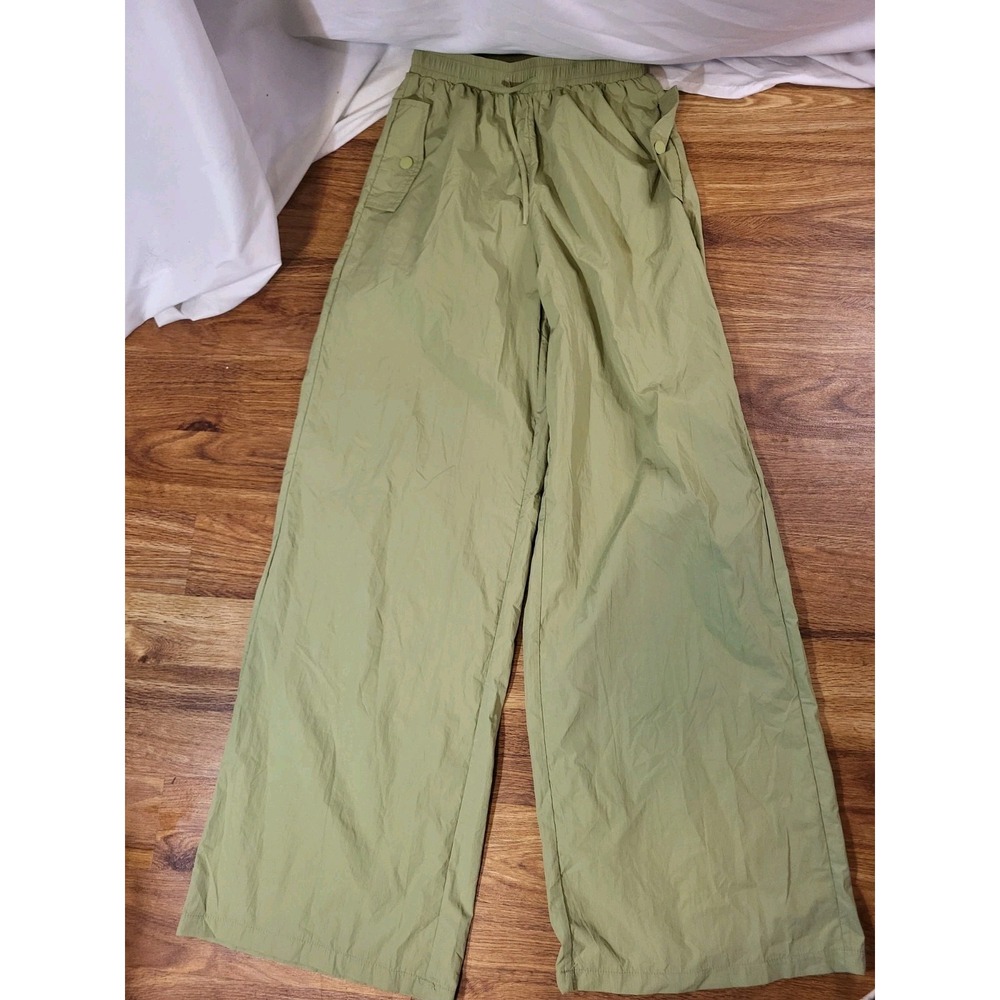 NWT Daisy Street Hot Topic Green Parachute Cargo Pants Size XS